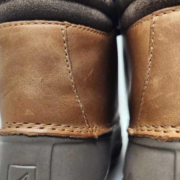 Men\'s 8 Sperry Avenue duck boot in Tan / Brown winter rain boots main image 14
